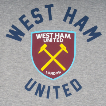 West Ham United мъжки суитшърт с качулка graphic grey