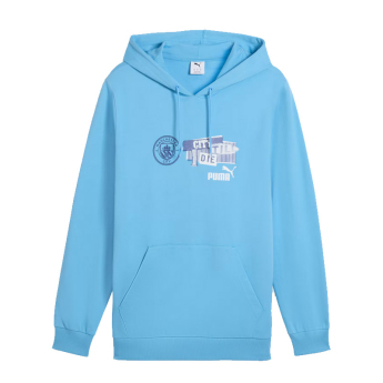 Manchester City мъжки суитшърт с качулка ftblNRGY blue