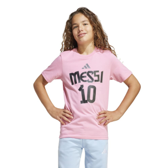 Lionel Messi детска тениска MESSI Name and number pink