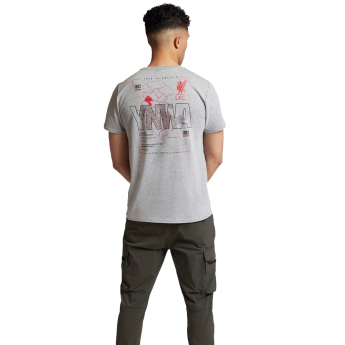 Liverpool FC мъжка тениска Anfiled Map grey