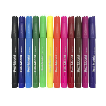 Real Madrid CF цветни маркери Felt 12 pcs