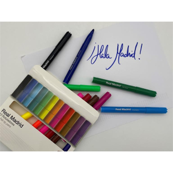 Real Madrid CF цветни маркери Felt 12 pcs