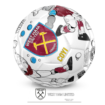 West Ham United футболна топка Colour - size 2