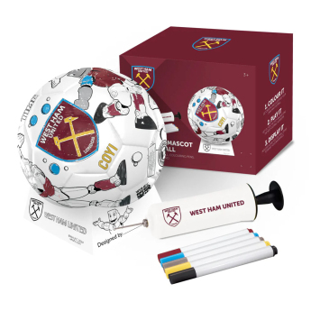 West Ham United футболна топка Colour - size 2
