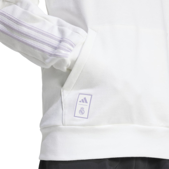 Real Madrid CF мъжки суитшърт с качулка Pichiavo white