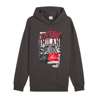 AC Milan мъжки суитшърт с качулка ftblNRGY gray