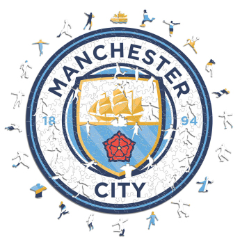 Manchester City дървен пъзел Crest 150 pcs