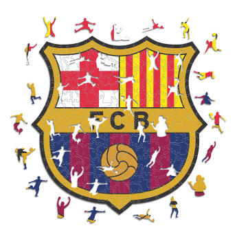FC Barcelona дървен пъзел Crest 150 pcs