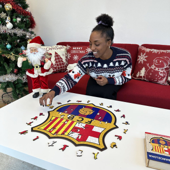 FC Barcelona дървен пъзел Crest 270 pcs