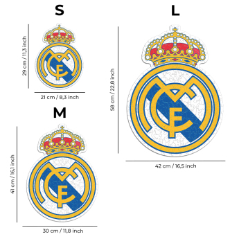Real Madrid CF дървен пъзел Crest 150 pcs