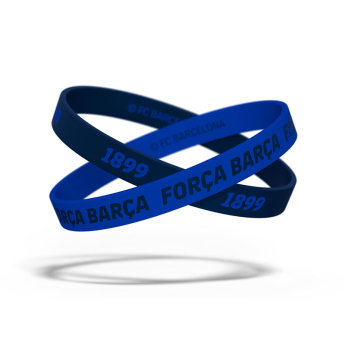 FC Barcelona гумена гривна Locked blue