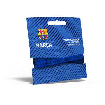 FC Barcelona гумена гривна Locked blue