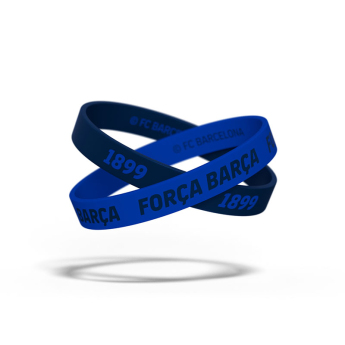 FC Barcelona детска гумена гривна Locked blue