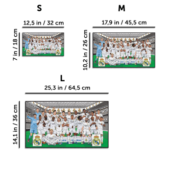 Real Madrid CF дървен пъзел Team 500 pcs