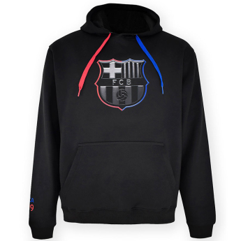 FC Barcelona мъжки суитшърт с качулка Eblack