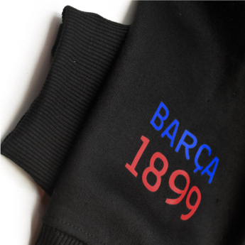 FC Barcelona мъжки суитшърт с качулка Eblack