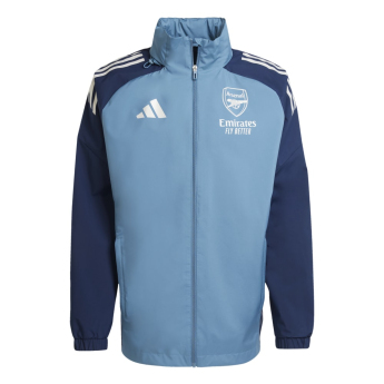 Arsenal FC мъжко яке с качулка Allweather blue