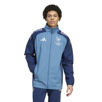 Arsenal FC мъжко яке с качулка Allweather blue
