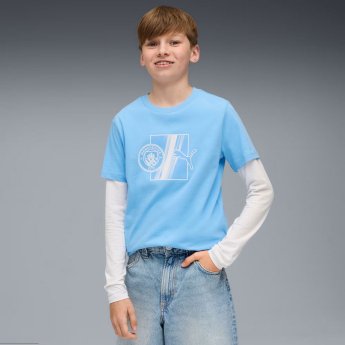 Manchester City детска тениска FtblCulture blue