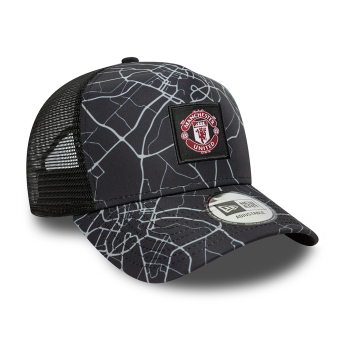 Manchester United баскетболна шапка с козирка 9Forty Trucker Camo black