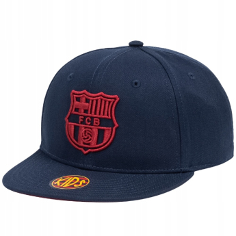 FC Barcelona детска шапка с  козирка flat Rap marine
