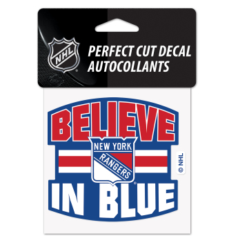 New York Rangers стикер Perfect Cut Decal SLOGAN