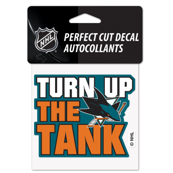 San Jose Sharks стикер Perfect Cut Decal SLOGAN