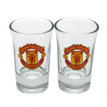 Manchester United чашка за алкохол 2pk Shot Glass Set