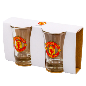 Manchester United чашка за алкохол 2pk Shot Glass Set