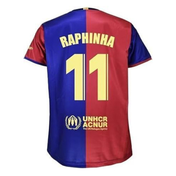 FC Barcelona детски комплект replica 24/25 Home Raphinha