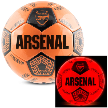 Arsenal FC футболна топка LED Glow Football - size 5