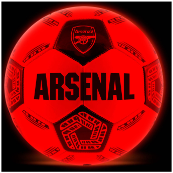 Arsenal FC футболна топка LED Glow Football - size 5