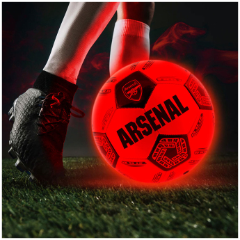 Arsenal FC футболна топка LED Glow Football - size 5
