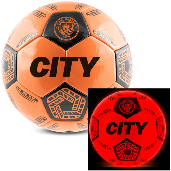 Manchester City футболна топка LED Glow Football - size 5