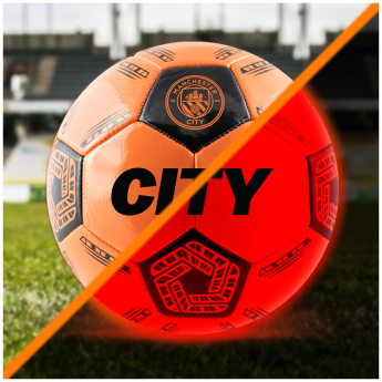 Manchester City футболна топка LED Glow Football - size 5
