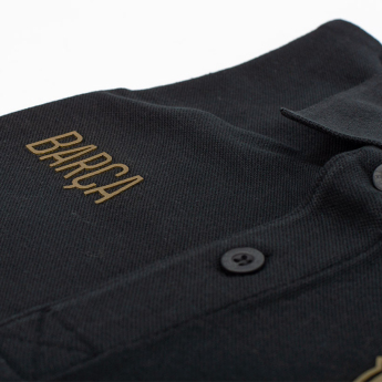 FC Barcelona мъжка поло тениска Crest gold