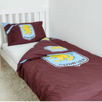 Aston Villa спално бельо за единично легло colour club crest