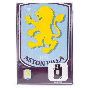 Aston Villa спално бельо за единично легло colour club crest