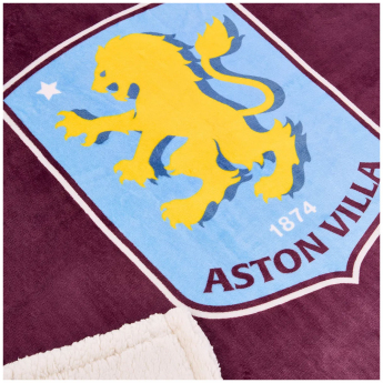 Aston Villa поларено одеяло Sherpa