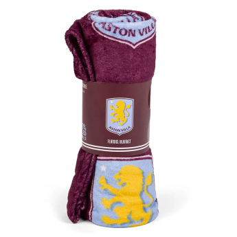 Aston Villa поларено одеяло Multi Crest