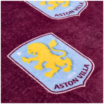 Aston Villa поларено одеяло Multi Crest