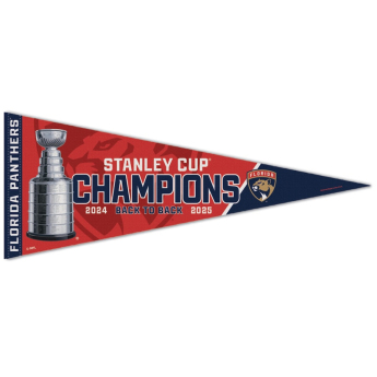 Florida Panthers знаменце 2025 WinCraft Back-To-Back Stanley Cup Champions Premium