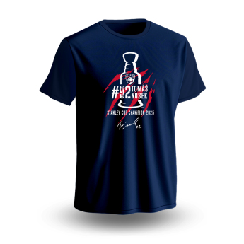 Florida Panthers мъжка тениска Tomáš Nosek #92 Stanley Cup Champion 2025 Navy