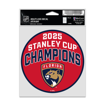 Florida Panthers стикер 2025 Stanley Cup Champions Fan Decal Set