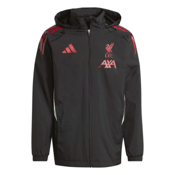Liverpool FC мъжко яке с качулка Allweather black