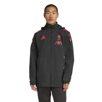 Liverpool FC мъжко яке с качулка Allweather black
