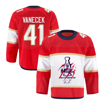 Florida Panthers хокейна фланелка Vítek Vaněček #92 Stanley Cup Champion 2025