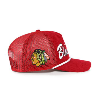 Chicago Blackhawks баскетболна шапка с козирка Double Header Mesh 47 HITCH RF red