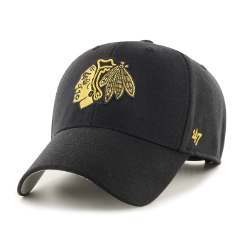 Chicago Blackhawks баскетболна шапка с козирка Metallic Snap 47 Mvp black