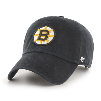 Boston Bruins баскетболна шапка с козирка 47 CLEAN UP w/ No Loop Label black
